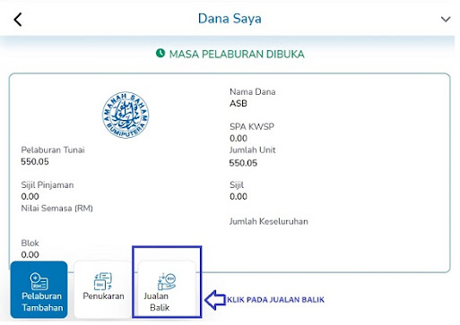 cara keluarkan duit ASB online